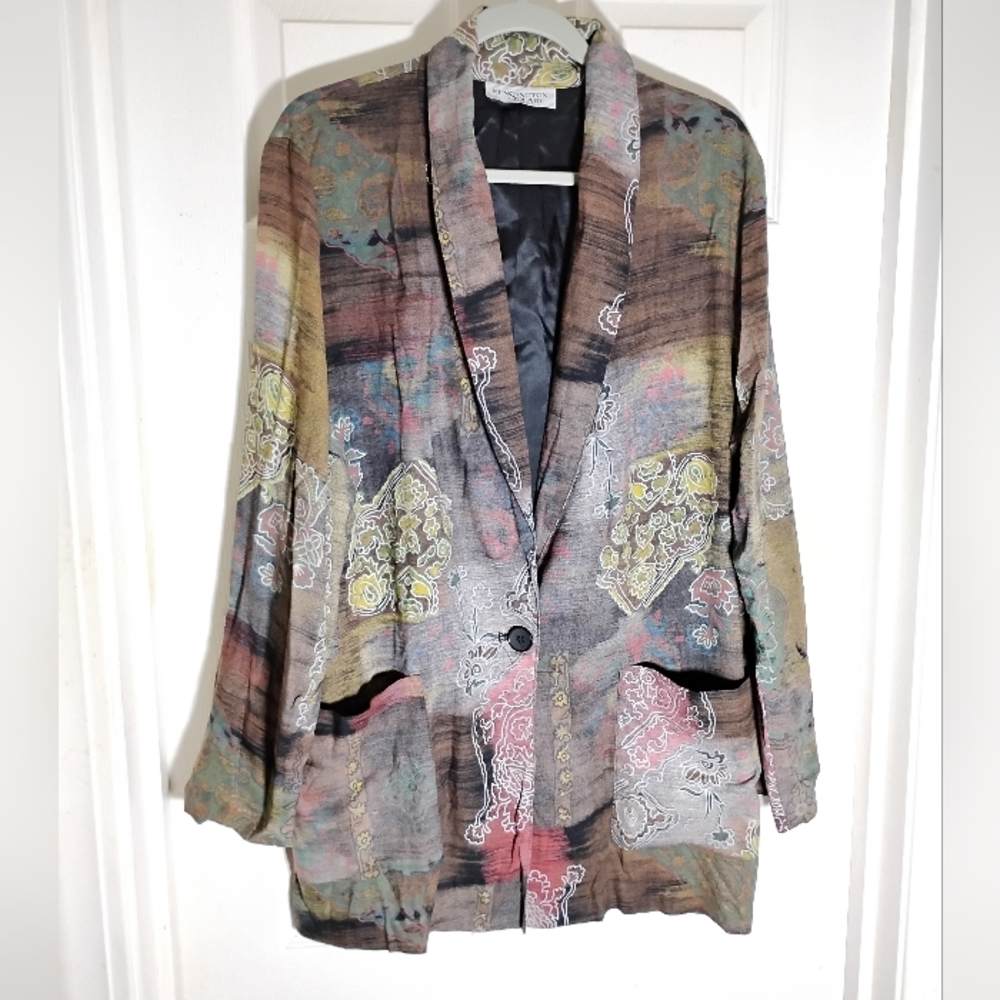 Lagenlook Blazer Vtg Kensington Square